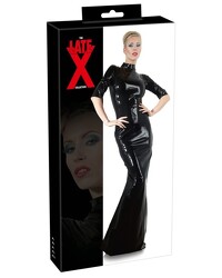 Latexkleid, schwarz